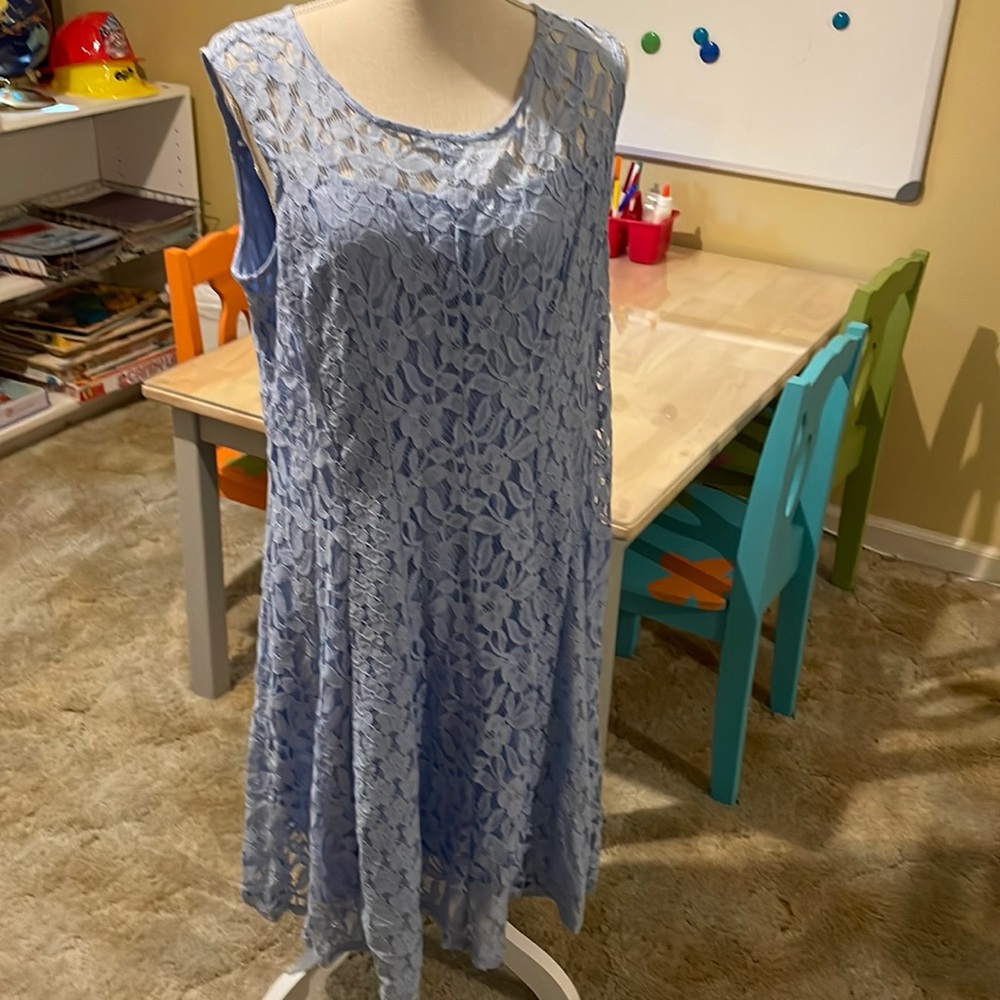 Lace lined dress